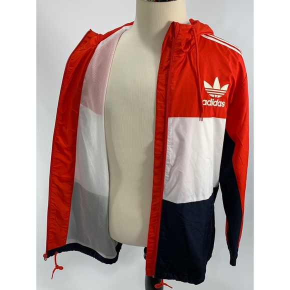 Adidas CLFN Men's Full Windbreaker Hoodie Jacket - Picture 6 of 7